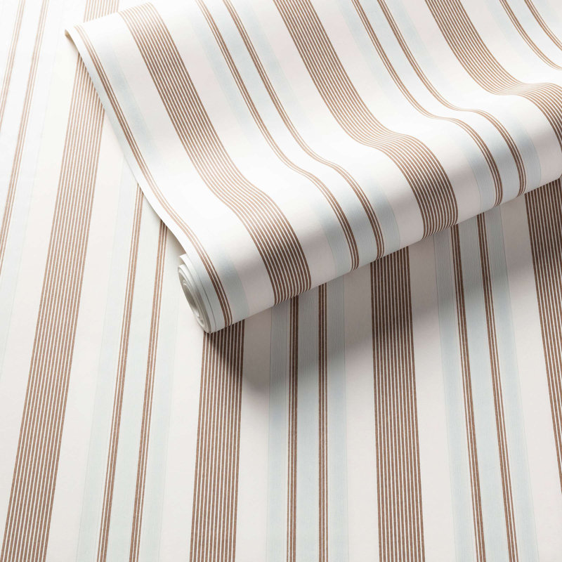 Georgina Stripe Wallpaper, Sky