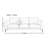 Three-seater Straight Sofa