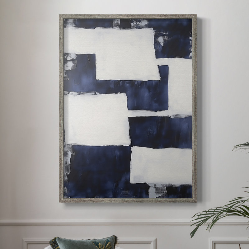 Série ABSTRACT Dccxxxxix, reproduction encadrée - bois massif, H 11 po x l 9 po