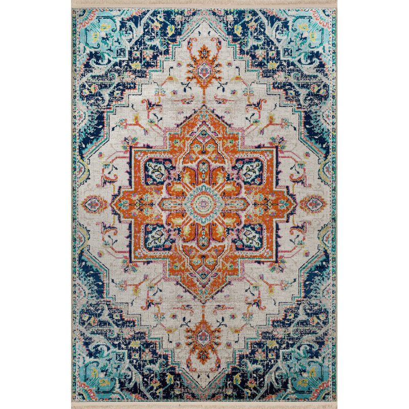 Xaven Moroccan Indoor / Outdoor Rug, Rectangle 5' x 9'11"