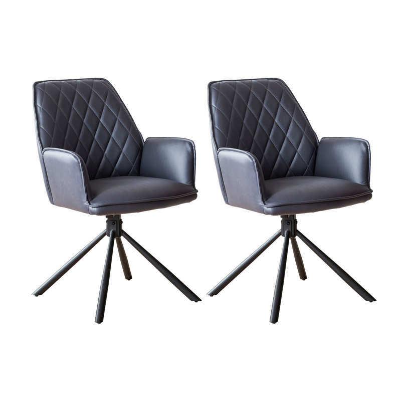 Mandy 51cm H Microfibre Upholstered Metal Accent, Grey/Brown/Blue
