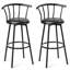 Tabouret de bar rotatif 28,5 po à cadre en métal Jacobsen