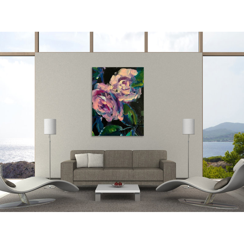 «Spring Roses», toile tendue par Boho Studio, H 40 po x l 30 po x P 1,5 po