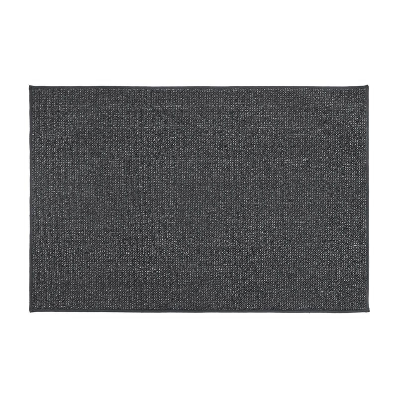 Non-Slip Indoor Doormat, Dark Grey, 80cm W x 120cm L