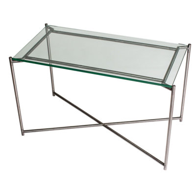Bedell Glass Top End Table