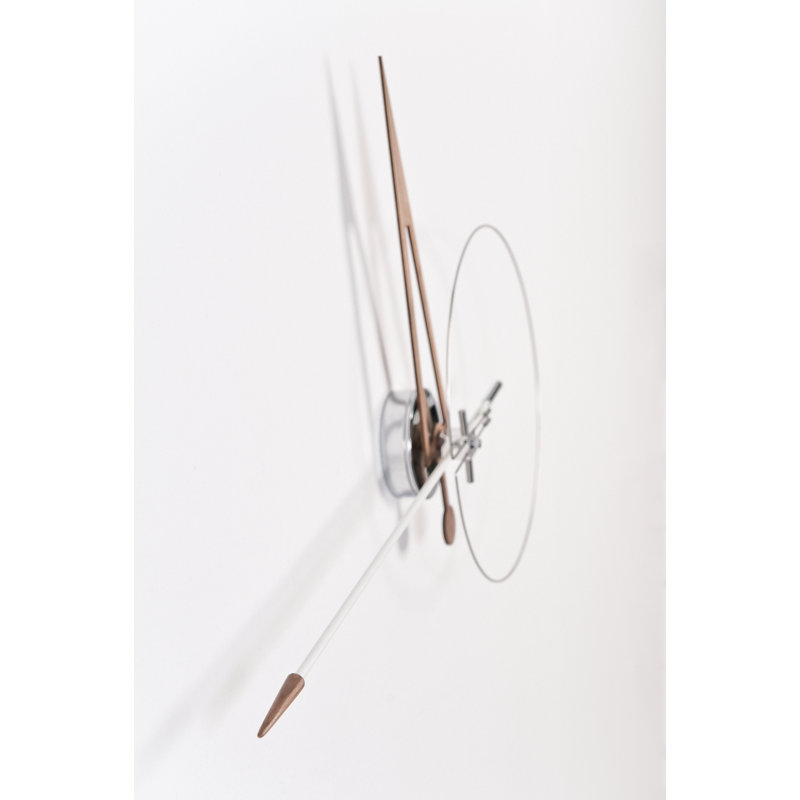 Cris Metal Analog Wall Clock, White