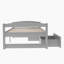 Lit plateforme simple avec deux tiroirs-453448599
