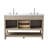 Stratford 54'' Double Bathroom Vanity with Engineered Stone Top-1006155402