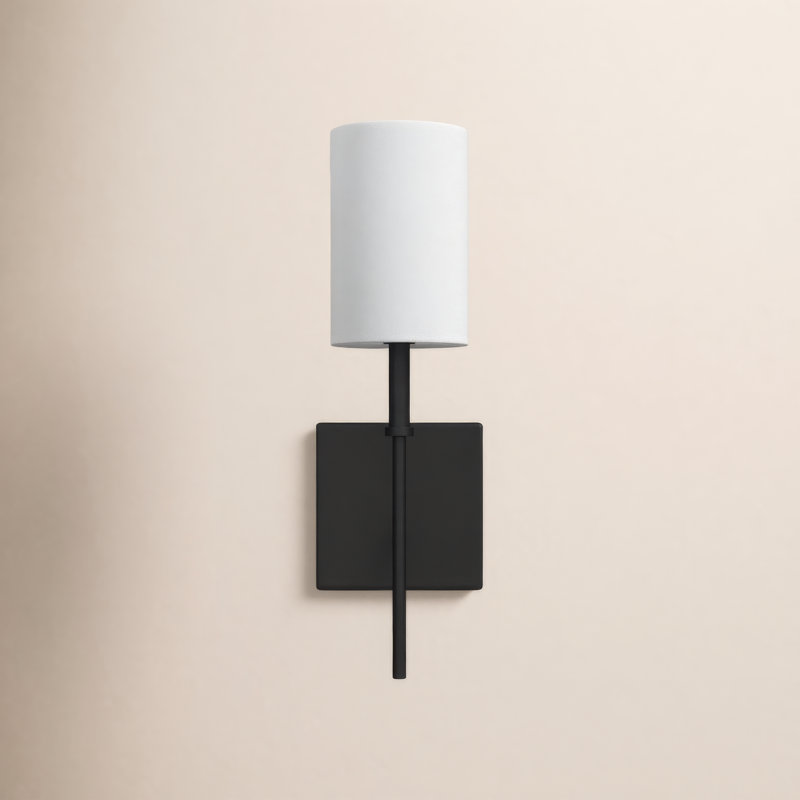 Rowley 1-Light Dimmable Bath Sconce, Midnight Black