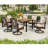 Argyri 6 - Person Patio Dining Set with Rectangular Table , Cushions Included