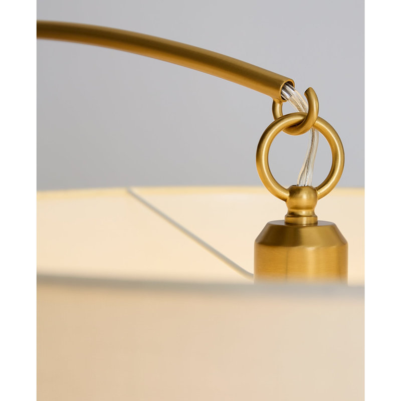 Lampe sur pied arquée 75 po Tanyel, Bronze brillant