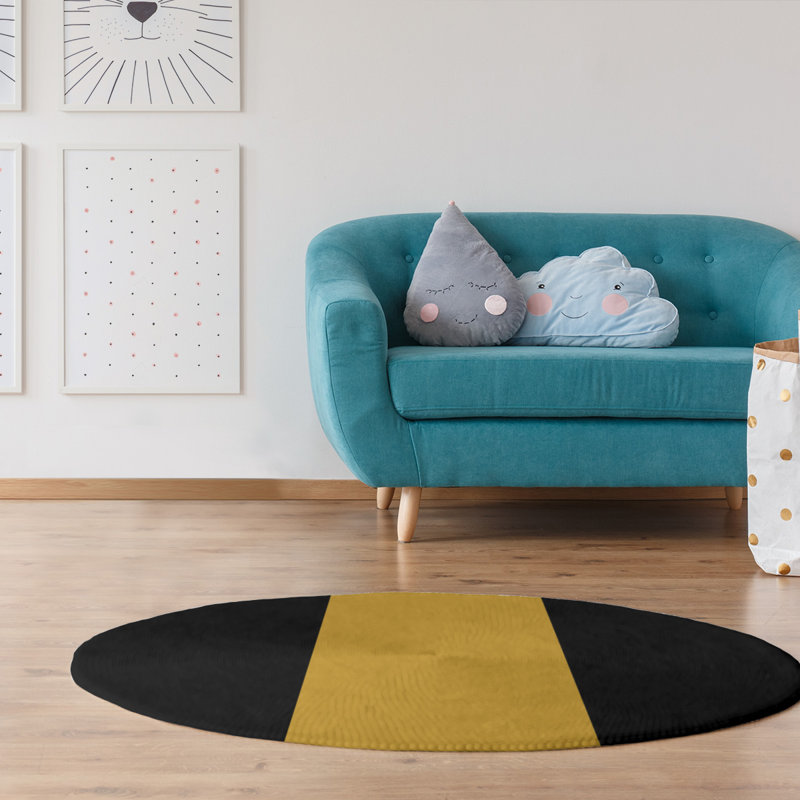 Chenille Indoor Rug, Round 5'