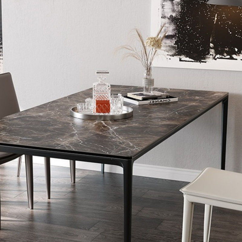 Table de roche moderne et luxueuse, H 29,52 po x L 55,11 po x l 31,49 po