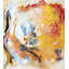 Orange Abstract Print by Lara Brooke