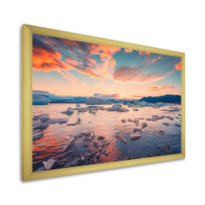 " Sunset On Alaska Sea "