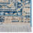 Beybut Area Rug Living Room Rug: Washable Modern Abstract Rug Indoor Floor No Slip Stain Resistant Carpet for Bedroom Dining Room - MACHINE MADE POLYESTER AREA RUGS - Rectangle Shape, Gray & Blue Color-95531805