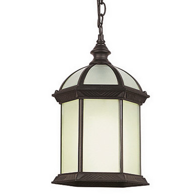 Lanterne suspendue d’extérieur 1 ampoule h 18 po Torsten
