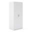 Caso Wardrobe With Two Hinged Doors With Two Internal Shelves, Clothes Rail, White Color, 77 X 175 X 49 Cm