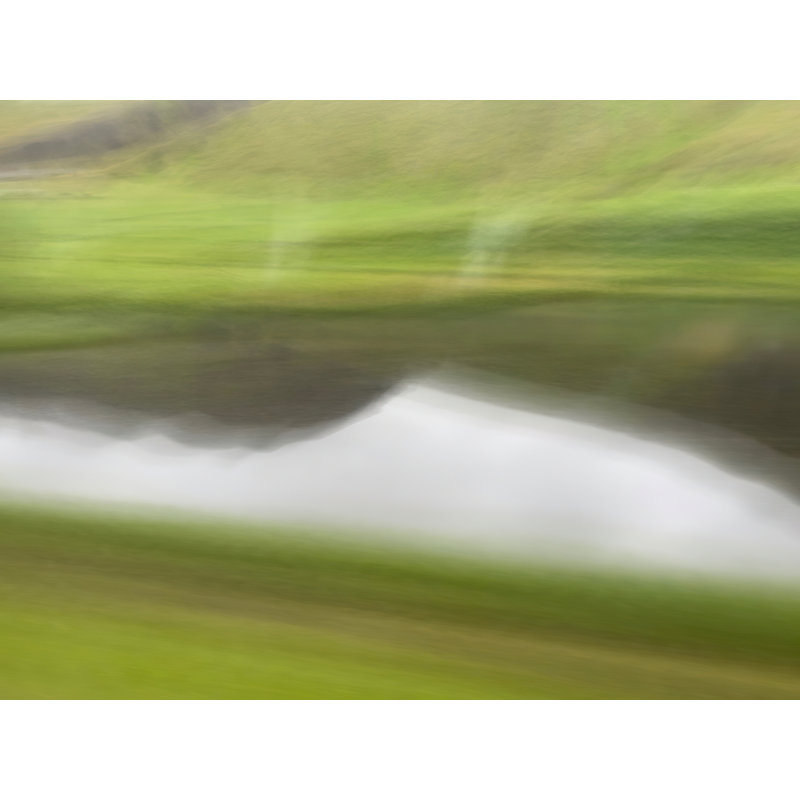 Bus Window 4 Print by Harold Davis, 24" H x 32" W, Black Framed Canvas