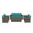 Madore 7 - Person Patio Conversation Set with Cushions-70078120
