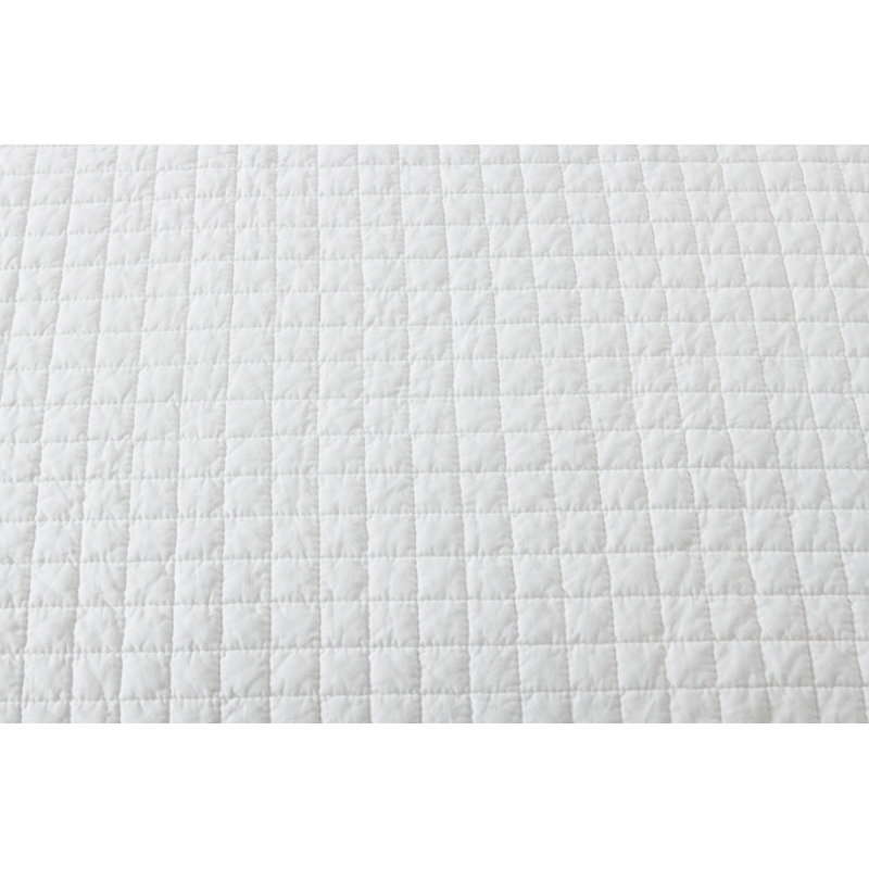 Jeté en coton CTthrow quit, Blanc doux