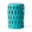 Tables d'appoint mat sarcelle, design, articles de patio légers, 2 styles, ornements,