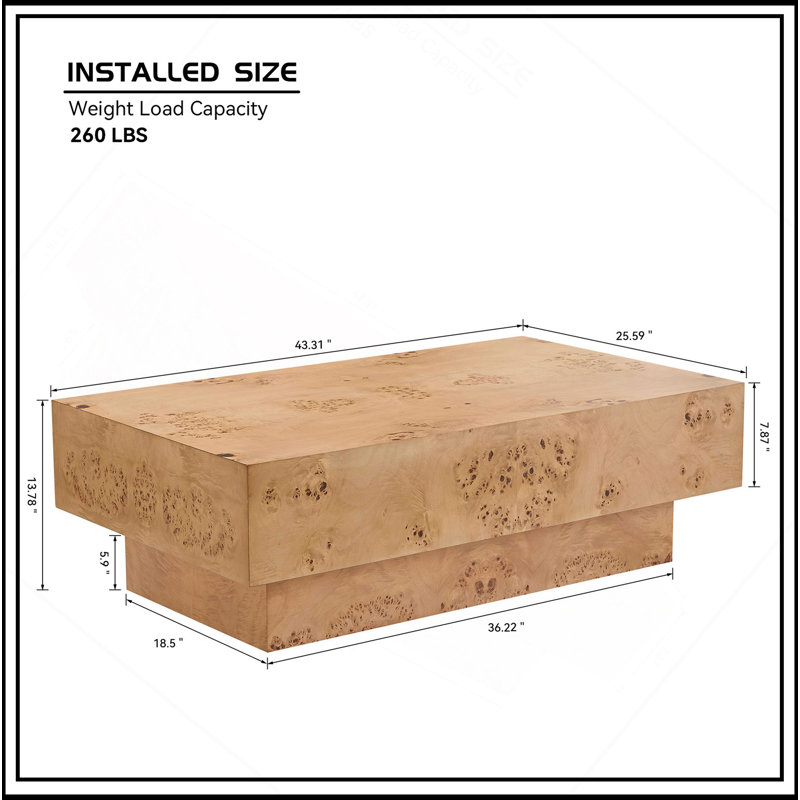 Versatile Mid-Century Modern Coffee Table For Various Spaces, Enhancing Décor