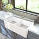 Marisol 33" L x 18" W Double Basin Farmhouse/Apron Kitchen Sink with Accessories
