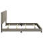 Lit à panneau tapissier taupe Efram-345715909