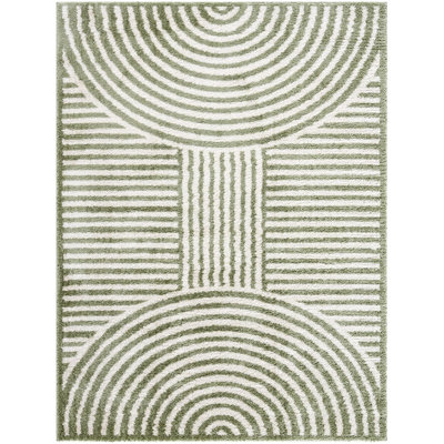 Zuhur Washable Geometric Indoor Rug
