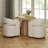 Dining Set Modern Wooden Table & Upholstered Modern Dining Chair With Caster-115636571-115636572-115771597