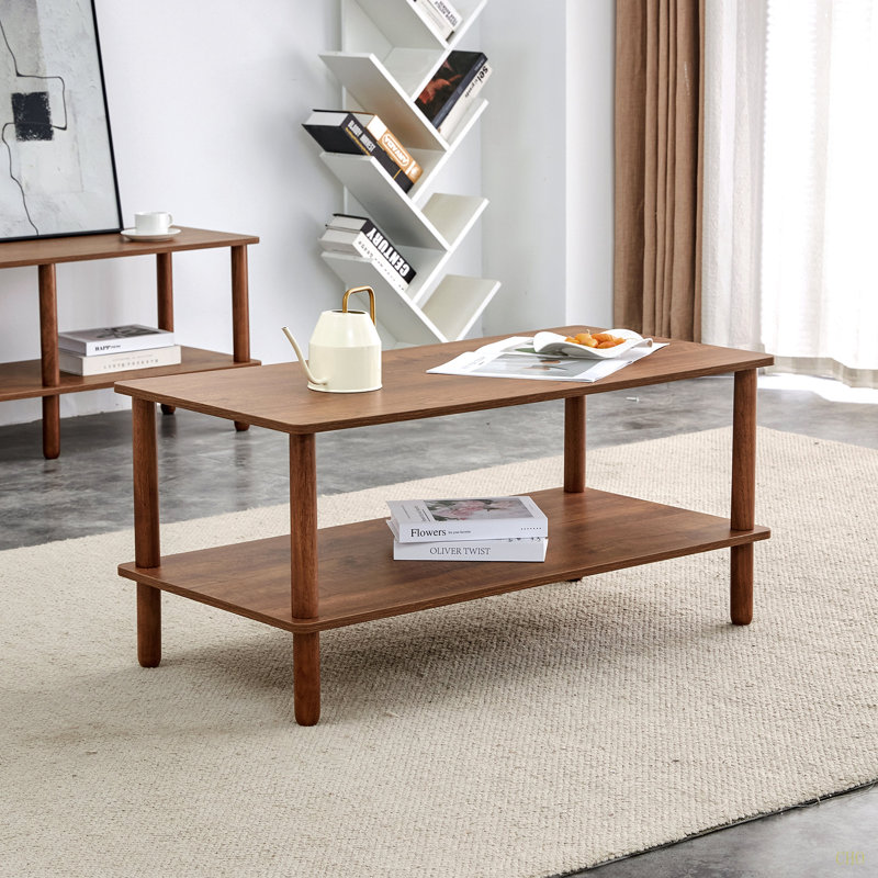 Table basse de salon, Noyer