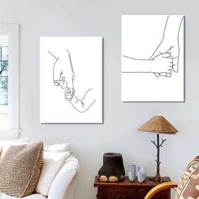 2 Piece Wrapped Canvas Wall Art