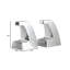 Apostrophe Polished Aluminum Bookends