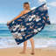 Serviette de bain surdimensionnée à motif floral à motif de feuilles tropicales et super absorbante pour la salle de bain, piscine, camping, plage, voyage
