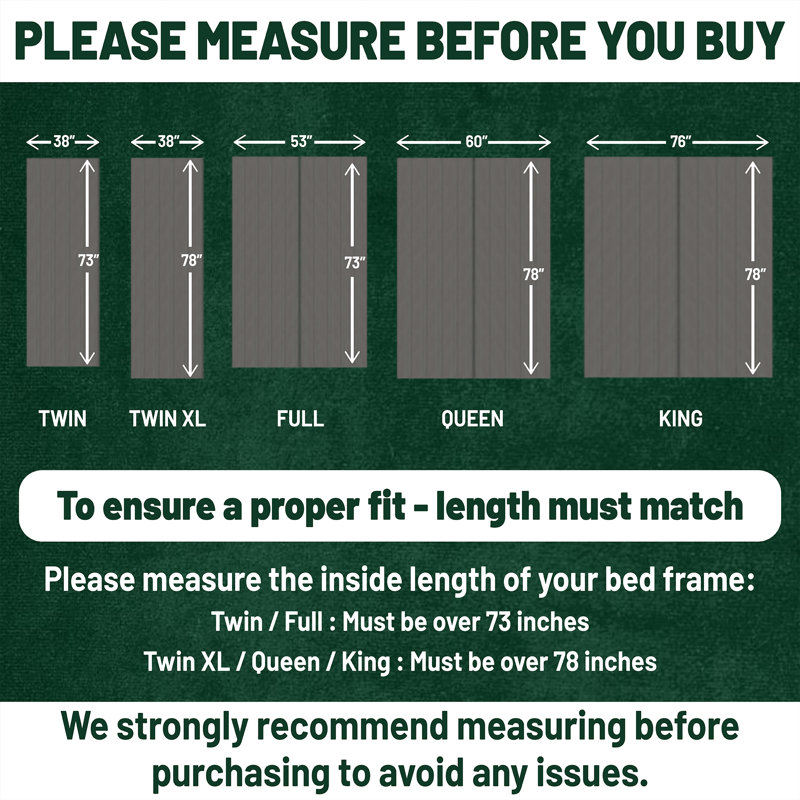 Tatum Vertical Mattress Support Wooden Bunkie Board/Slats with Cover, Full, Heavy Duty Slat