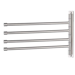 Barre à serviettes murale pivotante pour salle de bain 9,6 po