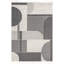 Tapis géométrique gris clair / ivoire Joëlle-1358000375
