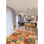 Tapis de bois one-of-kind à la main noué la new age anatolian orange/rouge/bleu 8 pi 3 po x 10 pi zone de laine 1 po