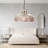 1-Light Pink Tiffany Stained Glass Pendant Light