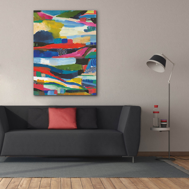 «Nocturn 2» par Cheryl Warrick, art mural sur toile, H 54 po x l 40 po