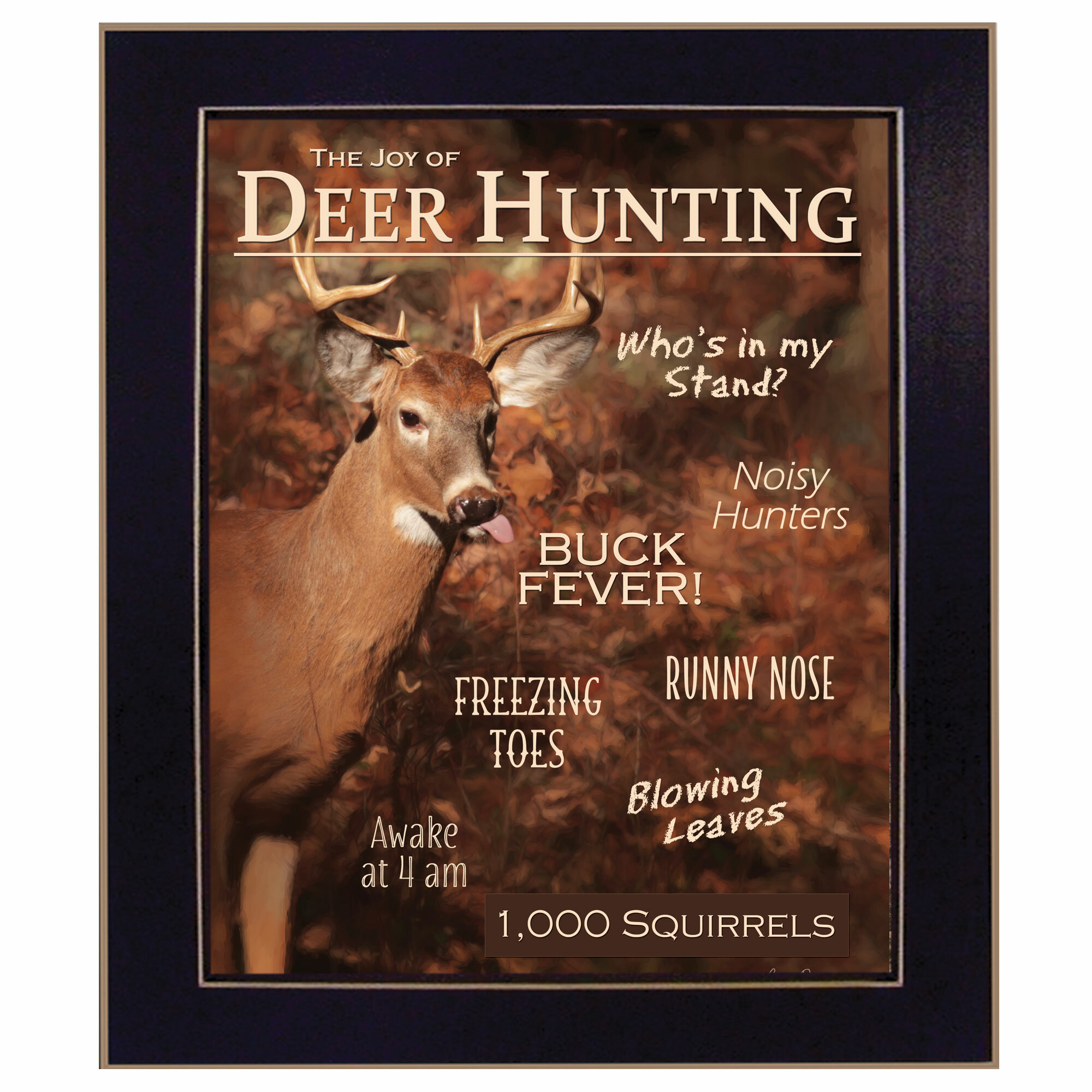 Millwood Pines Joy of Hunting Deer Framed Wall Art for Living Room, Home  Wall Decor Framed Print by Lori Deiter