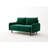 Anacapa 58" Velvet Round Arm Sofa Loveseat-928580836