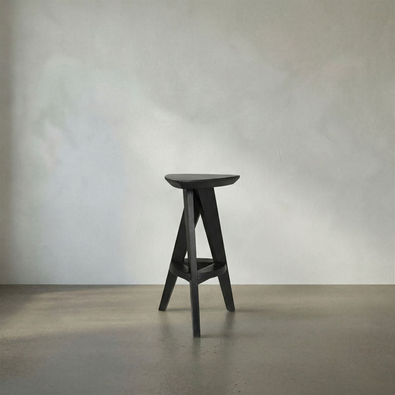 Twist Solid Wood Stool