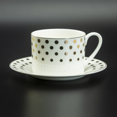 Bone China Teacup and Saucer