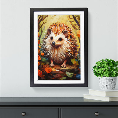 Hedgehog Cubism No.2 - Framed Print