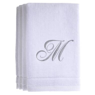 Soft Letter Embroidery Hand Towels Kitchen Bathroom Hand Towel