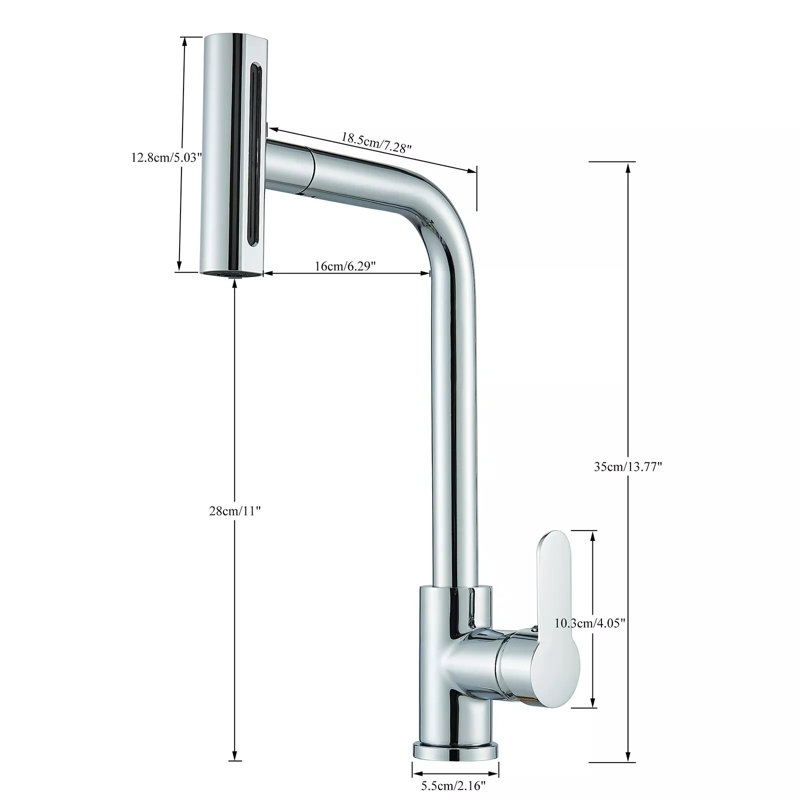 AlenArtWater Pull Out Spray Kitchen Faucet