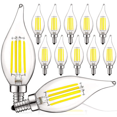 5 Watt (60 Watt Equivalent), CA11 LED, Dimmable Light Bulb, E12/Candelabra Base