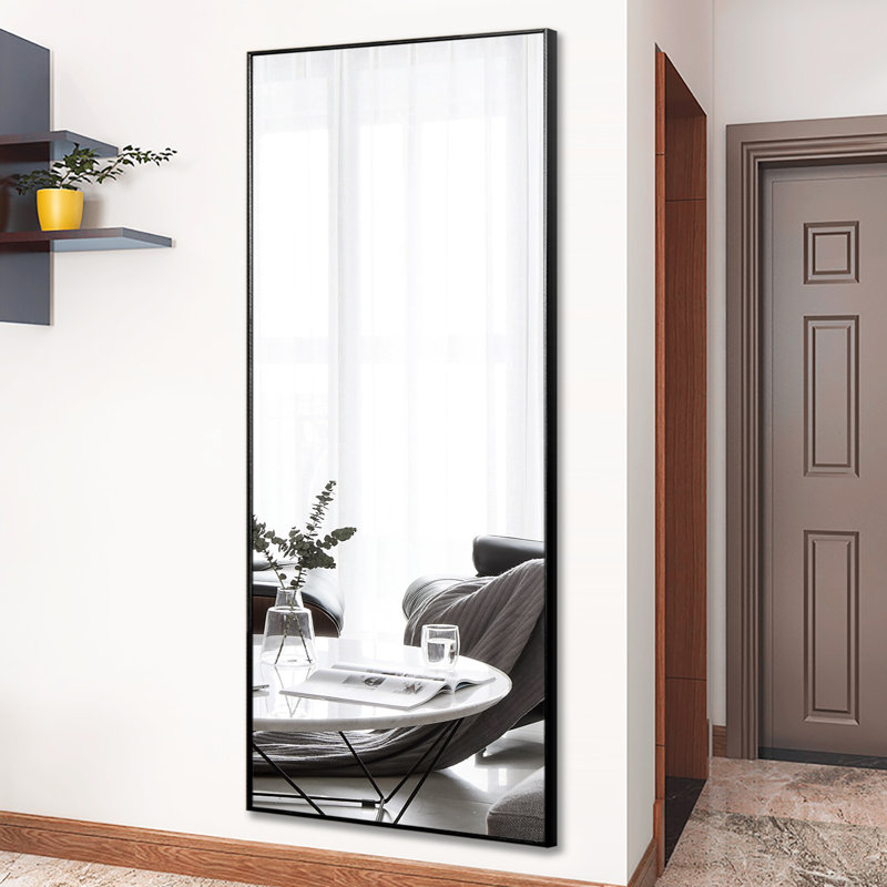 Metal Flat Mirror, Black